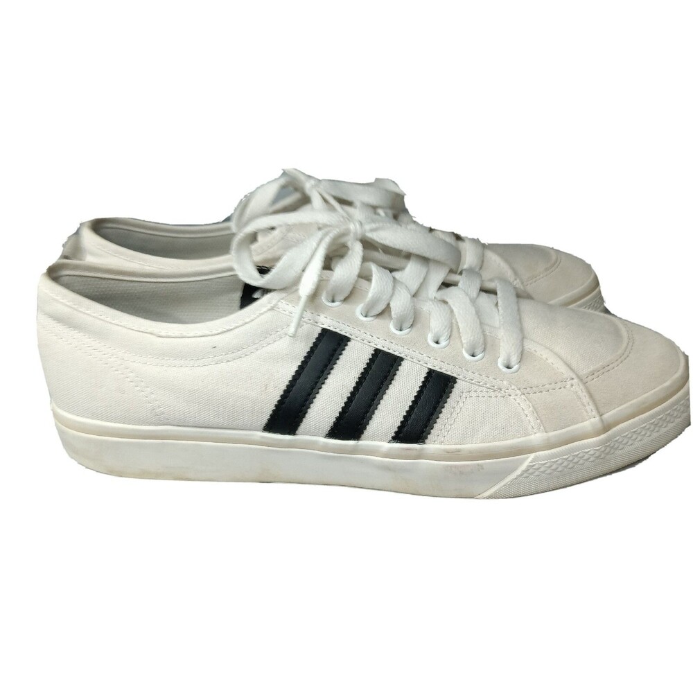 Adidas Originals Nizza Lo Classic Sneakers Mens Size 13 Shoes White & Black